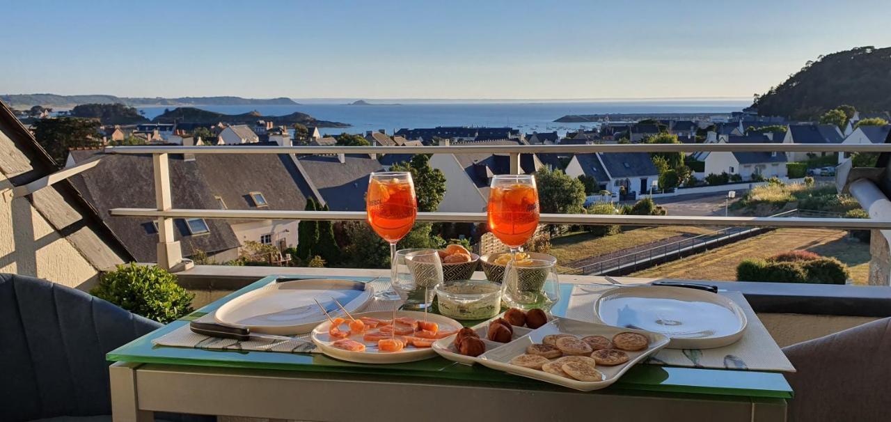 Appartement Bretagne Vue Mer Exceptionnelle Sur Les Hauts D'Erquy Au Calme ! Et Au Pied Du Gr34 Экстерьер фото
